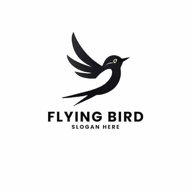 diseño de pájaro en monocromático