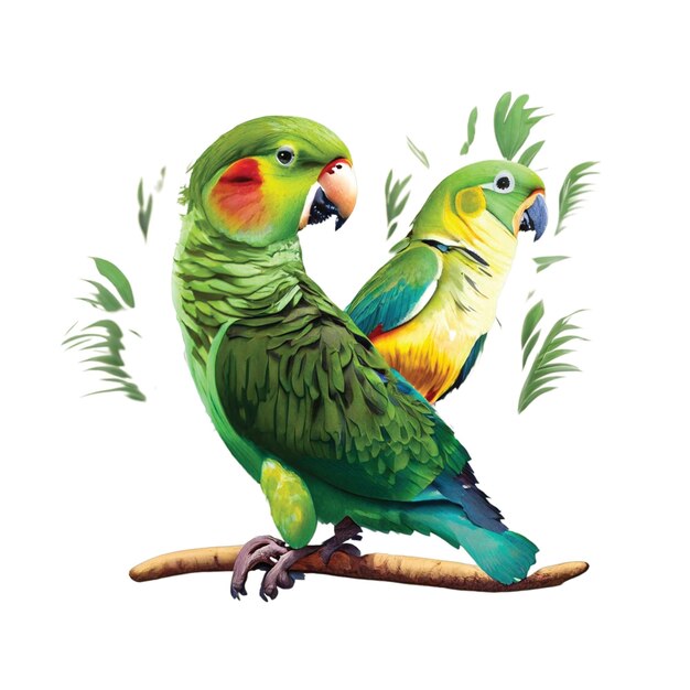 Diseño de los pájaros tropicales