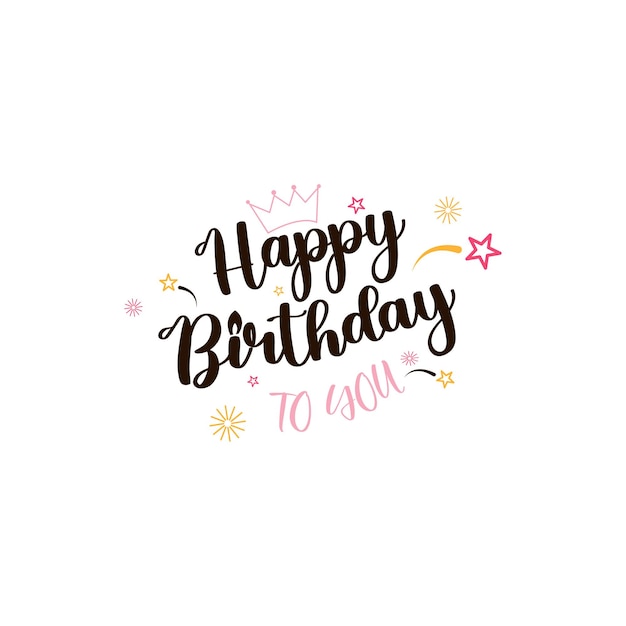 Diseño de pancarta de celebración de cumpleaños aislado en fondo blanco