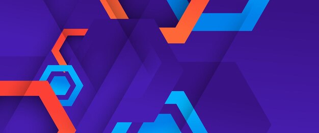 Diseño de pancartas abstractas de gradiente vectorial azul y naranja Elemento de diseño gráfico Concepto de estilo moderno para el fondo de la pancarta