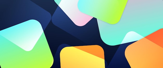 Diseño de pancartas abstractas de gradiente vectorial colorido Elemento de diseño gráfico Concepto de estilo moderno para el fondo de la pancarta del volante de la tarjeta de papel tapiz de la portada o el folleto