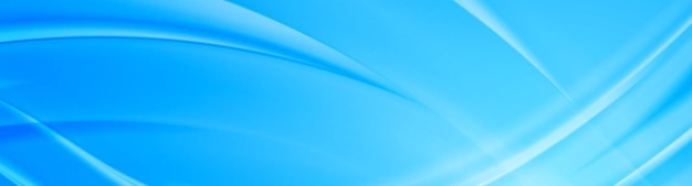 Diseño de pancartas abstractas de ondas azules brillantes
