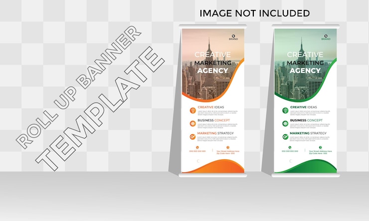 Diseño de pancartas comerciales para eventos comerciales, reuniones anuales, presentaciones, promociones de marketing