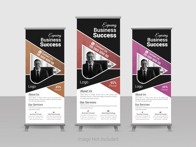 Diseño de pancartas corporativas para negocios modernos