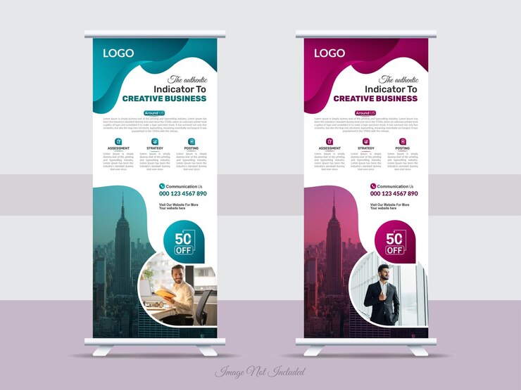 Diseño de pancartas creativas para negocios Standee Design Banner