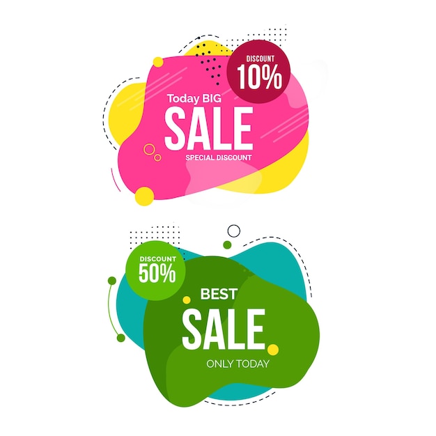Diseño de pancartas de etiquetas de precios