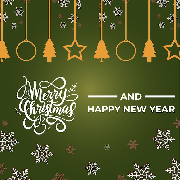 Diseño de pancartas de Feliz Navidad y Feliz Año Nuevo