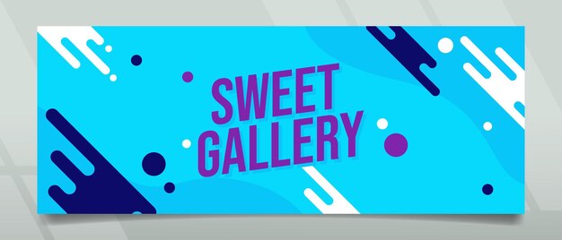 Diseño de pancartas de la galería Sweet