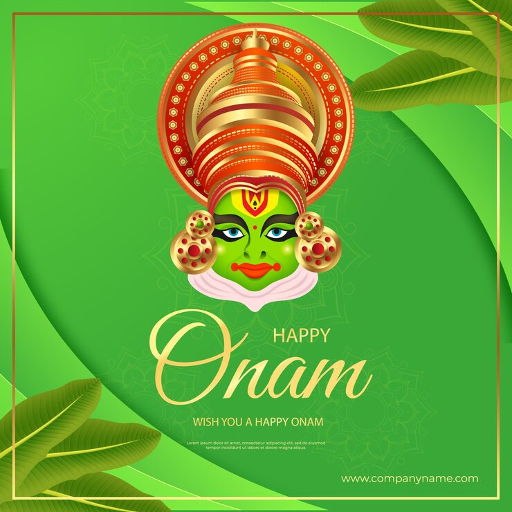 Diseño de pancartas gratuitas para el festival indio de onam