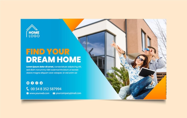 Diseño de pancartas inmobiliarias