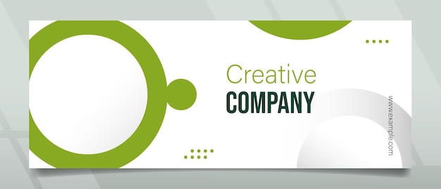 Diseño de pancartas minimalistas creativas de la compañía