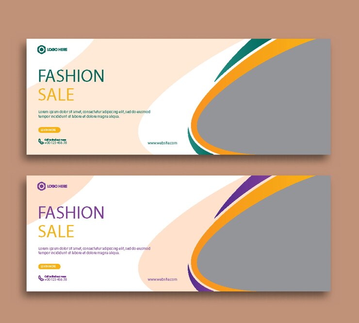 Diseño de pancartas de moda para la venta