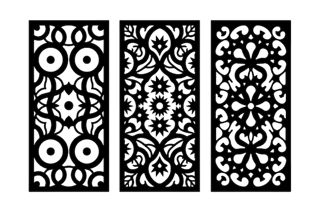 Diseño de paneles ornamentales cortados con láser