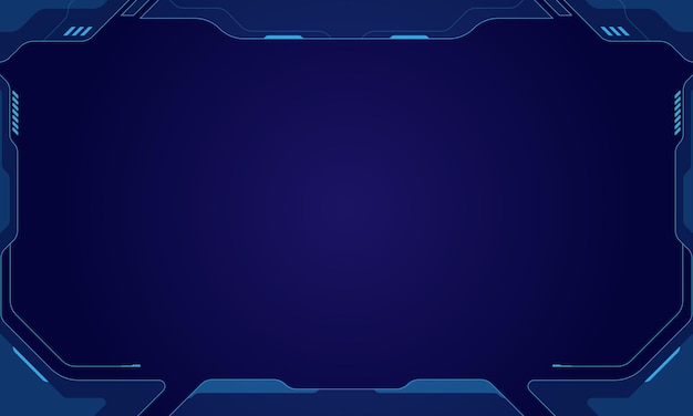 Diseño de pantalla de interfaz hud de vector futurista