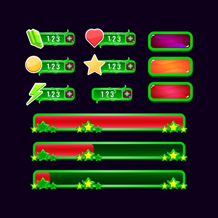Vector diseño de pantalla de juegos vintage
