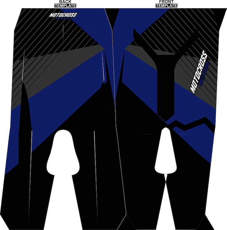 Vector diseño de pantalones de motocross de sublimación listo para imprimir