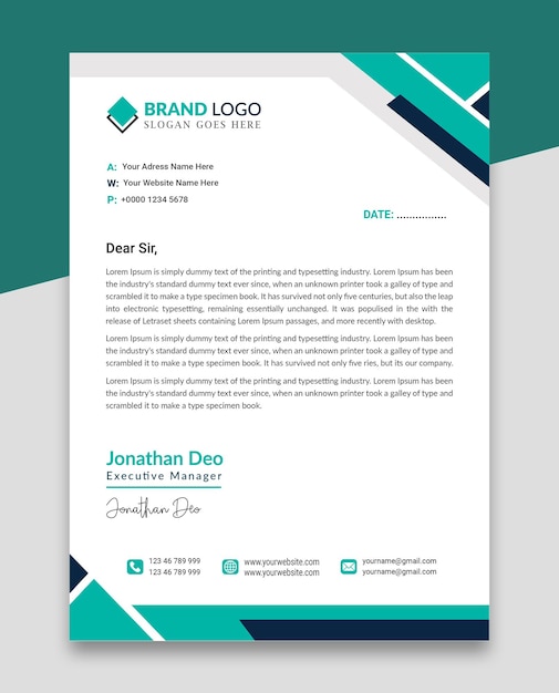 Diseño de papel de carta vectorial abstracto colorido