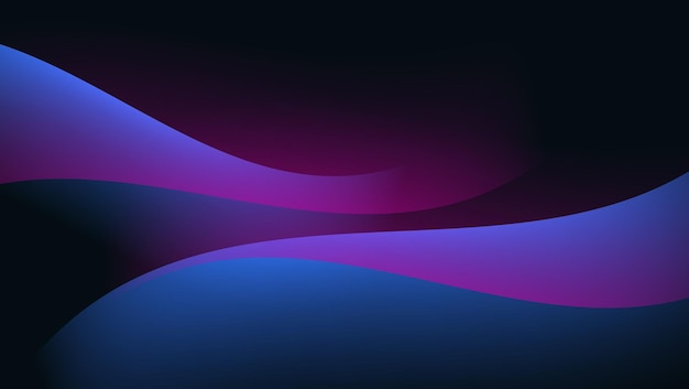 diseño de papel pintado abstracto con formas onduladas azules y rosadas ilustración vectorial de composición