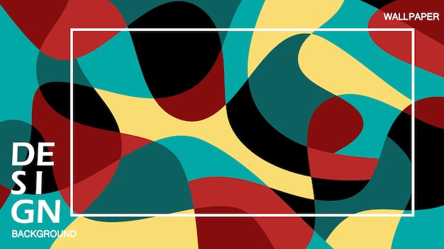diseño papel tapiz fondo abstracto diseño de colores ilustración vectorial estilo moderno y mosaico