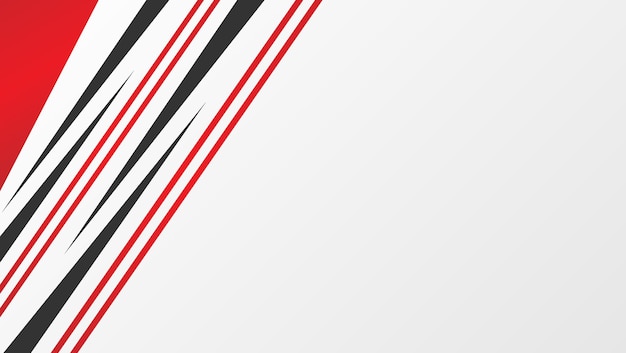 Diseño de papel tapiz de fondo gris de líneas de color rojo y negro abstractas