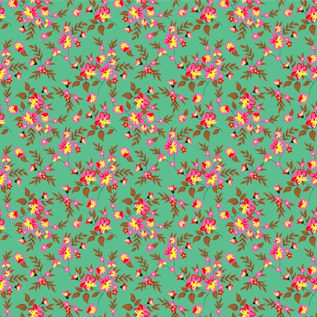 Diseño de papel tapiz impreso en tela sin costuras