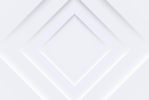 Diseño de papel tapiz moderno cuadrado abstracto Fondo cuadrado futurista blanco en estilo neomorfismo Patrón vacío geométrico