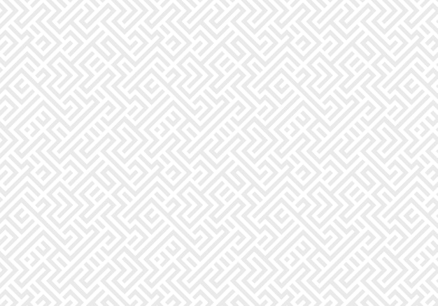Diseño de papel tapiz con un patrón sin costuras de laberinto geométrico sutil