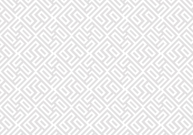 Diseño de papel tapiz con un patrón sin costuras de laberinto geométrico sutil