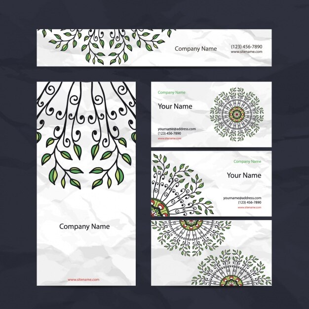Vector diseño de papelería corporativa
