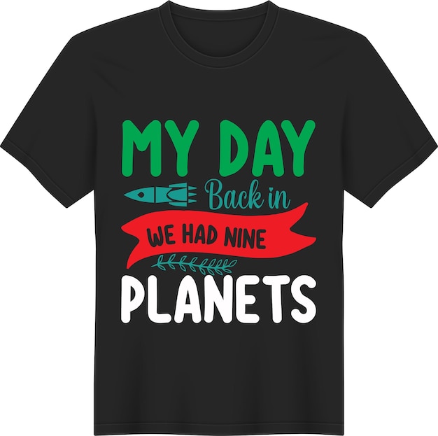 Diseño de paquete de camiseta de astronomía