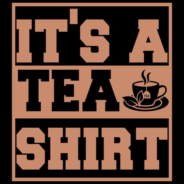 Diseño de paquete de camiseta de té