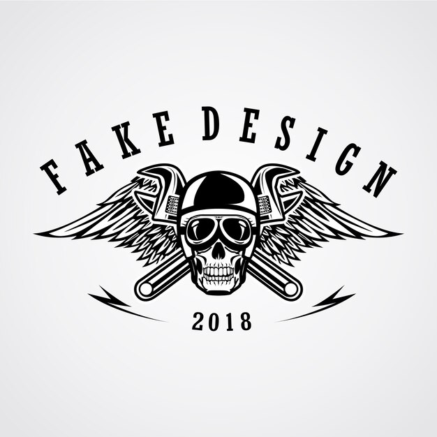 diseño de parche de cráneo