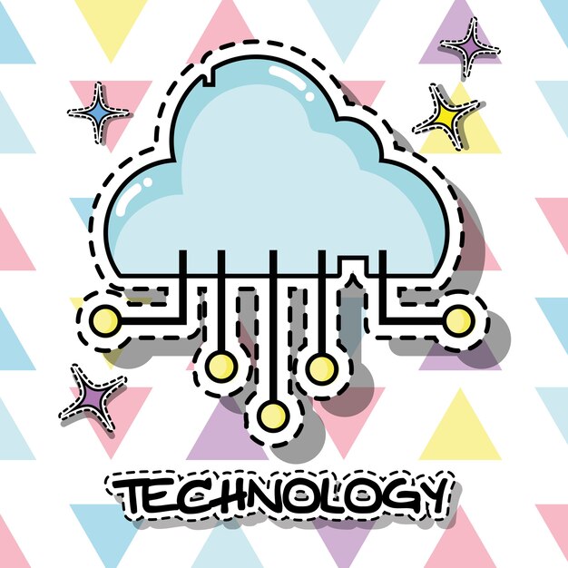 Diseño de parche de tecnología de datos de nube