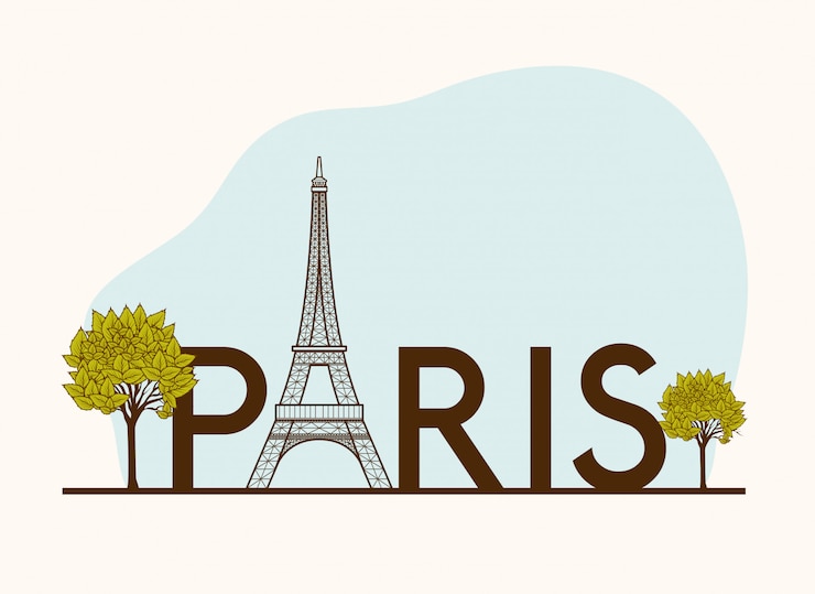 Vector diseño parisino