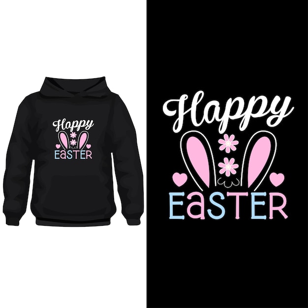 Diseño de pascua de tipografía diseño de camiseta de pascua diseño moderno de pascua