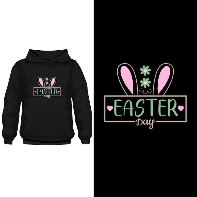 Diseño de pascua de tipografía diseño de camiseta de pascua diseño moderno de pascua