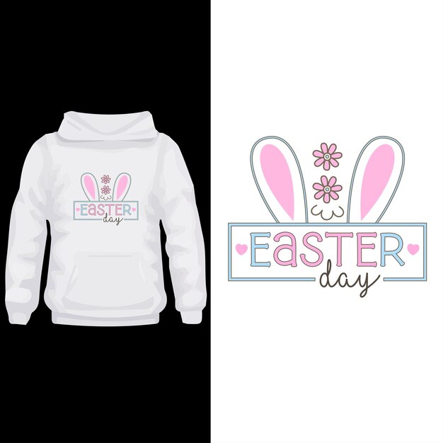 Diseño de pascua de tipografía diseño de camiseta de pascua diseño moderno de pascua
