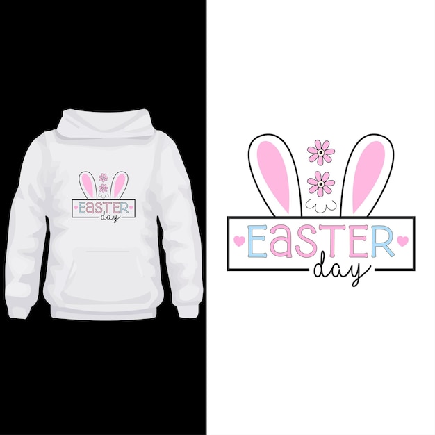 Diseño de pascua de tipografía diseño de camiseta de pascua diseño moderno de pascua