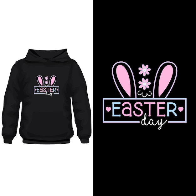 Diseño de pascua de tipografía diseño de camiseta de pascua diseño moderno de pascua