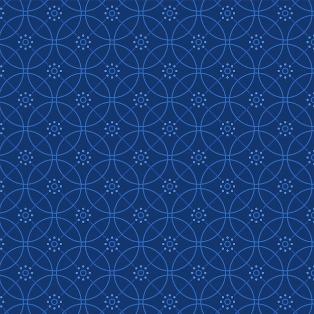 Diseño de patrón abstracto antiguo de elegancia azul pavo, fondo geométrico en vector.