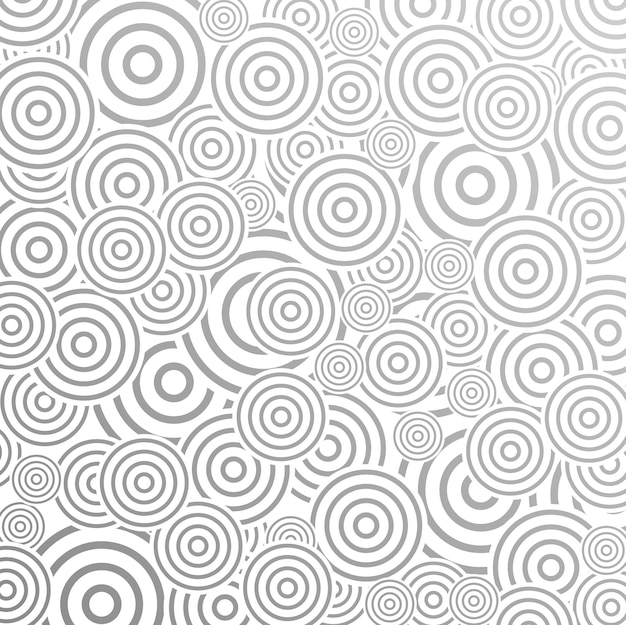 Diseño de patrón abstracto gris con anillos