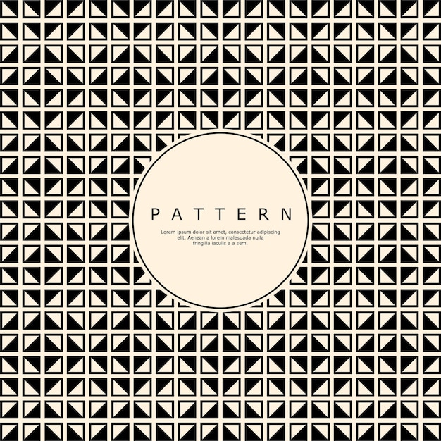 Diseño de patrón abstracto de línea cuadrada de azulejo mínimo