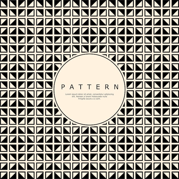 Diseño de patrón abstracto de línea cuadrada de azulejo mínimo