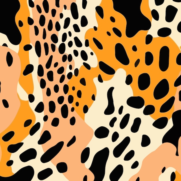 diseño de patrón animal sin costura de piel de leopardo