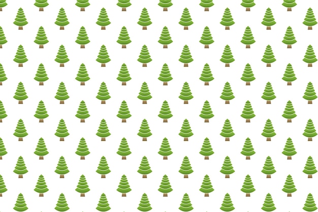 Diseño de patrón de árbol de navidad y arte de papel tapiz vector gratuito