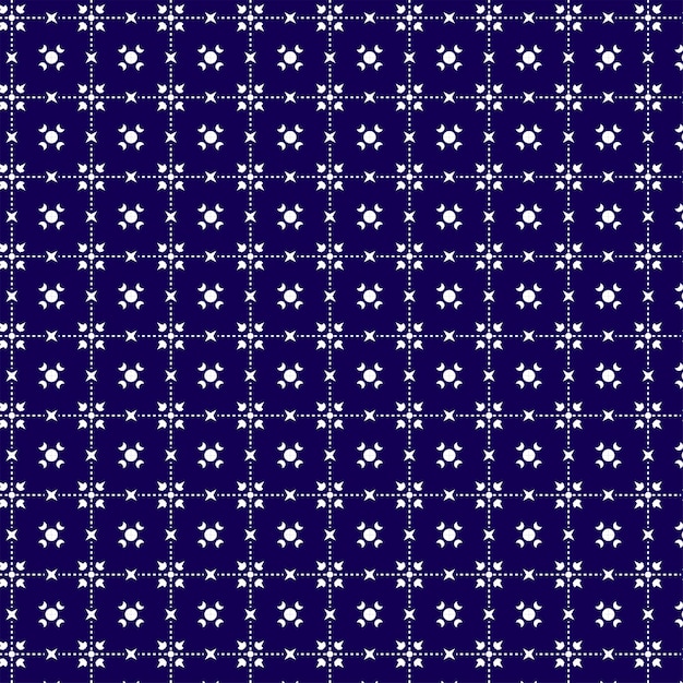 Diseño de patrón azul geométrico sin costuras para impresión de telas