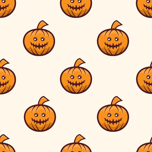 Diseño de patrón de calabaza de Halloween