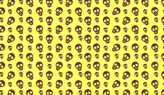 Diseño de patrón de calavera de fondo minimalista