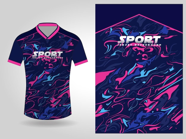 Diseño de patrón de camiseta deportiva