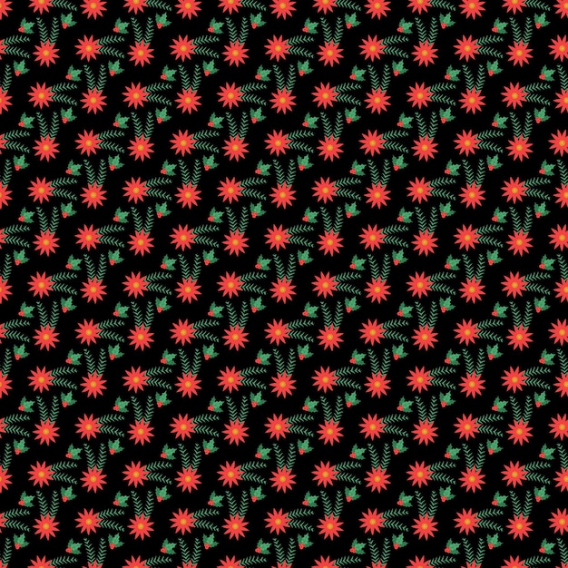 Diseño de patrón de celebración de navidad realista